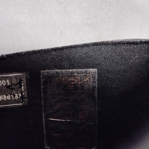 Capelli New York Glossy Rain Boots Womens US 7 Black White Floral Ankle Pull On - Picture 8 of 12